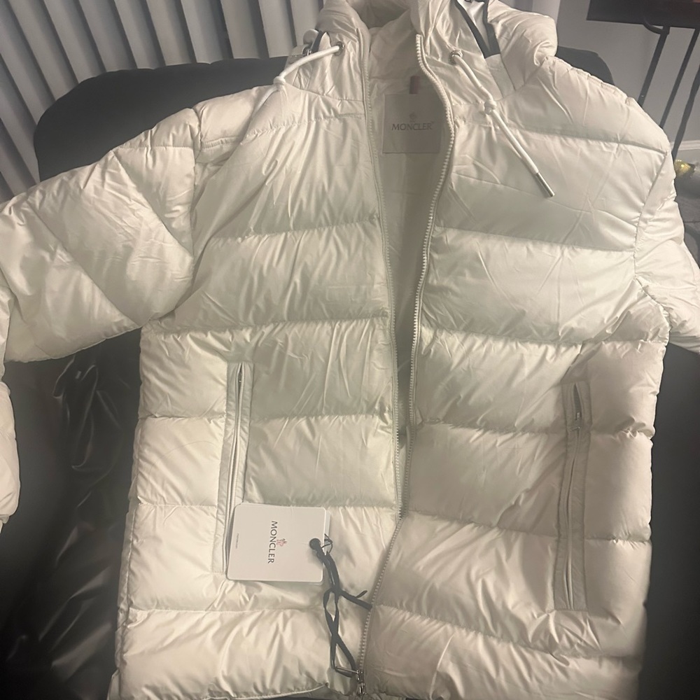 Cream Moncler puffer